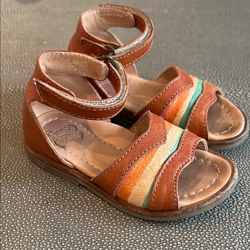 Nathalie Verlinden Kids Brown Leather Sandals US 5 EUR 21 VGUC